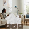 image:imageUtopia Bedding White Waffle Blanket Twin Size Soft Lightweight Breathable Cotton Blend Bed Blanket for All Seasons Luxury Throws for Bed Couch and SofaWhite