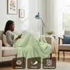 image:imageUtopia Bedding White Waffle Blanket Twin Size Soft Lightweight Breathable Cotton Blend Bed Blanket for All Seasons Luxury Throws for Bed Couch and SofaSage Green
