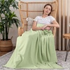 image:imageUtopia Bedding White Waffle Blanket Twin Size Soft Lightweight Breathable Cotton Blend Bed Blanket for All Seasons Luxury Throws for Bed Couch and SofaSage Green
