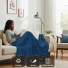 image:imageUtopia Bedding White Waffle Blanket Twin Size Soft Lightweight Breathable Cotton Blend Bed Blanket for All Seasons Luxury Throws for Bed Couch and SofaNavy
