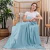 image:imageUtopia Bedding White Waffle Blanket Twin Size Soft Lightweight Breathable Cotton Blend Bed Blanket for All Seasons Luxury Throws for Bed Couch and SofaSky Blue