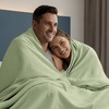 image:imageUtopia Bedding White Waffle Blanket Twin Size Soft Lightweight Breathable Cotton Blend Bed Blanket for All Seasons Luxury Throws for Bed Couch and SofaSage Green
