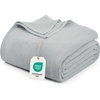 image:imageUtopia Bedding White Waffle Blanket Twin Size Soft Lightweight Breathable Cotton Blend Bed Blanket for All Seasons Luxury Throws for Bed Couch and SofaCool Grey