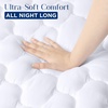 image:imageUtopia Bedding 2 Pack Waterproof Mattress Protector Queen Mattress Pad Noiseless Quilted Fitted Cover with Deep Pocket Stretches up to 16 Inches WhiteWhite