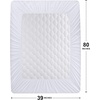 image:imageUtopia Bedding 2 Pack Waterproof Mattress Protector Queen Mattress Pad Noiseless Quilted Fitted Cover with Deep Pocket Stretches up to 16 Inches WhiteWhite