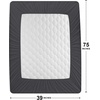 image:imageUtopia Bedding 2 Pack Waterproof Mattress Protector Queen Mattress Pad Noiseless Quilted Fitted Cover with Deep Pocket Stretches up to 16 Inches WhiteGrey