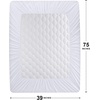 image:imageUtopia Bedding 2 Pack Waterproof Mattress Protector Queen Mattress Pad Noiseless Quilted Fitted Cover with Deep Pocket Stretches up to 16 Inches WhiteWhite