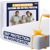 image:imageUtopia Bedding Waterproof 5Sided Mattress Protector Full Size Premium Breathable Mattress Cover Fitted Style with Stretchable Pockets White  Pack of 21