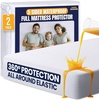 image:imageUtopia Bedding Waterproof 5Sided Mattress Protector Full Size Premium Breathable Mattress Cover Fitted Style with Stretchable Pockets White  Pack of 22