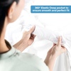 image:imageUtopia Bedding Waterproof 5Sided Mattress Protector Full Size Premium Breathable Mattress Cover Fitted Style with Stretchable Pockets White  Pack of 22