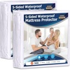 image:imageUtopia Bedding Waterproof 5Sided Mattress Protector Full Size Premium Breathable Mattress Cover Fitted Style with Stretchable Pockets White  Pack of 22