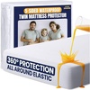 image:imageUtopia Bedding Waterproof 5Sided Mattress Protector Full Size Premium Breathable Mattress Cover Fitted Style with Stretchable Pockets White  Pack of 21