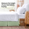 image:imageUtopia Bedding King Bed Skirt  Soft Quadruple Pleated Ruffle  Easy Fit with 16 Inch Tailored Drop  Hotel Quality Shrinkage and Fade Resistant King Sage