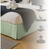 image:imageUtopia Bedding King Bed Skirt  Soft Quadruple Pleated Ruffle  Easy Fit with 16 Inch Tailored Drop  Hotel Quality Shrinkage and Fade Resistant King Sage