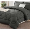 image:imageUtopia Bedding Full Comforter Set Dark Grey  Bed in a Bag Full Size 7 Pieces Luxury Soft Bed Set for All Seasons Bedding Set with Comforter Sheets Pillowcases amp Shams Dark Gray