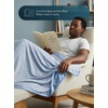 image:imageUtopia Bedding Blue Cooling Blanket King Size for Hot Sleepers QMaxgt0462 Nylon Cold Fabric Absorbs Night Sweats and Body Heat Lightweight Bed Cooling Layer Thin Summer Blankets 90x102 InchBlue