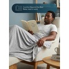 image:imageUtopia Bedding Blue Cooling Blanket King Size for Hot Sleepers QMaxgt0462 Nylon Cold Fabric Absorbs Night Sweats and Body Heat Lightweight Bed Cooling Layer Thin Summer Blankets 90x102 InchGrey