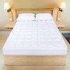image:imageUtopia Bedding King Mattress Pad Quilted Fitted Premium Mattress Protector Deep Pocket Cover Stretches up to 16 Inches Fluffy Pillow Topper 78x80 Inches White
