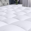 image:imageUtopia Bedding King Mattress Pad Quilted Fitted Premium Mattress Protector Deep Pocket Cover Stretches up to 16 Inches Fluffy Pillow Topper 78x80 Inches White