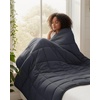 image:imageUtopia Bedding Weighted Blanket for Adults Glass Beads Heavy Blanket for Sleeping Throw XL Size 12 lbs 48 x 72 GreyGrey