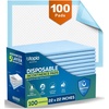 image:imageUtopia Bedding 50 Pack Super Absorbent Disposable Incontinence Bed Pads for Adults Leakproof Pee Pads for Kids Dog and Puppy Training Pads Quick Drying Bed Wetting Chuck Pads 36 x 36 GreenBlue