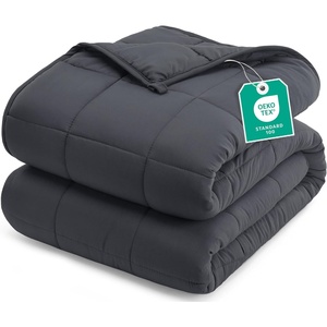 image:imageUtopia Bedding Weighted Blanket for Adults Glass Beads Heavy Blanket for Sleeping Throw XL Size 12 lbs 48 x 72 GreyGrey