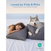 image:imageCooling Pillow Cases Nylon Cooling Fabric Pillow Covers with Envelope Closure Smooth and Cooling Pillowcase Set 2 Pack King 20 x 40 Inches GreyGrey