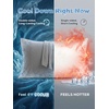 image:imageCooling Pillow Cases Nylon Cooling Fabric Pillow Covers with Envelope Closure Smooth and Cooling Pillowcase Set 2 Pack King 20 x 40 Inches GreyGrey