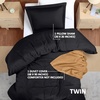 image:imageUtopia Bedding Duvet Cover Queen Size  3 Piece with Zipper Closure  1 Comforter Cover 90X90 Inches amp 2 Pillow Shams 20X26 Inches Ivory Comforter Not IncludedBlack