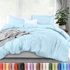 image:imageUtopia Bedding Duvet Cover Queen Size  3 Piece with Zipper Closure  1 Comforter Cover 90X90 Inches amp 2 Pillow Shams 20X26 Inches Ivory Comforter Not IncludedIce Blue