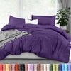 image:imageUtopia Bedding Duvet Cover Queen Size  3 Piece with Zipper Closure  1 Comforter Cover 90X90 Inches amp 2 Pillow Shams 20X26 Inches Ivory Comforter Not IncludedEggplant