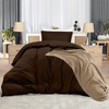 image:imageUtopia Bedding Duvet Cover Queen Size  3 Piece with Zipper Closure  1 Comforter Cover 90X90 Inches amp 2 Pillow Shams 20X26 Inches Ivory Comforter Not IncludedBrown