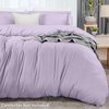 image:imageUtopia Bedding Duvet Cover Queen Size  3 Piece with Zipper Closure  1 Comforter Cover 90X90 Inches amp 2 Pillow Shams 20X26 Inches Ivory Comforter Not IncludedLavender
