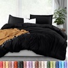 image:imageUtopia Bedding Duvet Cover Queen Size  3 Piece with Zipper Closure  1 Comforter Cover 90X90 Inches amp 2 Pillow Shams 20X26 Inches Ivory Comforter Not IncludedBlack