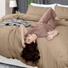 image:imageUtopia Bedding Duvet Cover Queen Size  3 Piece with Zipper Closure  1 Comforter Cover 90X90 Inches amp 2 Pillow Shams 20X26 Inches Ivory Comforter Not IncludedSand