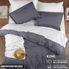 image:imageUtopia Bedding Duvet Cover Queen Size  3 Piece with Zipper Closure  1 Comforter Cover 90X90 Inches amp 2 Pillow Shams 20X26 Inches Ivory Comforter Not IncludedGrey