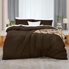 image:imageUtopia Bedding Duvet Cover Queen Size  3 Piece with Zipper Closure  1 Comforter Cover 90X90 Inches amp 2 Pillow Shams 20X26 Inches Ivory Comforter Not IncludedBrown