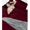 image:imageUtopia Bedding Duvet Cover Queen Size  3 Piece with Zipper Closure  1 Comforter Cover 90X90 Inches amp 2 Pillow Shams 20X26 Inches Ivory Comforter Not IncludedBurgundy