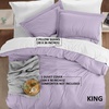 image:imageUtopia Bedding Duvet Cover Queen Size  3 Piece with Zipper Closure  1 Comforter Cover 90X90 Inches amp 2 Pillow Shams 20X26 Inches Ivory Comforter Not IncludedLavender