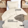 image:imageUtopia Bedding Duvet Cover Queen Size  3 Piece with Zipper Closure  1 Comforter Cover 90X90 Inches amp 2 Pillow Shams 20X26 Inches Ivory Comforter Not IncludedIvory