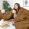 image:imageUtopia Bedding Duvet Cover Queen Size  3 Piece with Zipper Closure  1 Comforter Cover 90X90 Inches amp 2 Pillow Shams 20X26 Inches Ivory Comforter Not IncludedMocha