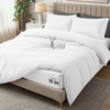 image:imageUtopia Bedding Duvet Cover Queen Size  3 Piece with Zipper Closure  1 Comforter Cover 90X90 Inches amp 2 Pillow Shams 20X26 Inches Ivory Comforter Not IncludedWhite