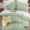 image:imageUtopia Bedding Duvet Cover Queen Size  3 Piece with Zipper Closure  1 Comforter Cover 90X90 Inches amp 2 Pillow Shams 20X26 Inches Ivory Comforter Not IncludedSage