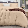 image:imageUtopia Bedding Duvet Cover Queen Size  3 Piece with Zipper Closure  1 Comforter Cover 90X90 Inches amp 2 Pillow Shams 20X26 Inches Ivory Comforter Not IncludedBeige