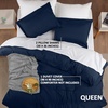 image:imageUtopia Bedding Duvet Cover Queen Size  3 Piece with Zipper Closure  1 Comforter Cover 90X90 Inches amp 2 Pillow Shams 20X26 Inches Ivory Comforter Not IncludedNavy