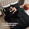 image:imageUtopia Bedding Duvet Cover Queen Size  3 Piece with Zipper Closure  1 Comforter Cover 90X90 Inches amp 2 Pillow Shams 20X26 Inches Ivory Comforter Not IncludedBlack
