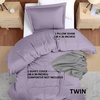 image:imageUtopia Bedding Duvet Cover Queen Size  3 Piece with Zipper Closure  1 Comforter Cover 90X90 Inches amp 2 Pillow Shams 20X26 Inches Ivory Comforter Not IncludedLavender