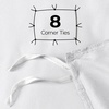 image:imageUtopia Bedding Duvet Cover Queen Size  3 Piece with Zipper Closure  1 Comforter Cover 90X90 Inches amp 2 Pillow Shams 20X26 Inches Ivory Comforter Not IncludedWhite