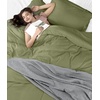 image:imageUtopia Bedding Duvet Cover Queen Size  3 Piece with Zipper Closure  1 Comforter Cover 90X90 Inches amp 2 Pillow Shams 20X26 Inches Ivory Comforter Not IncludedOlive