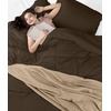 image:imageUtopia Bedding Duvet Cover Queen Size  3 Piece with Zipper Closure  1 Comforter Cover 90X90 Inches amp 2 Pillow Shams 20X26 Inches Ivory Comforter Not IncludedBrown